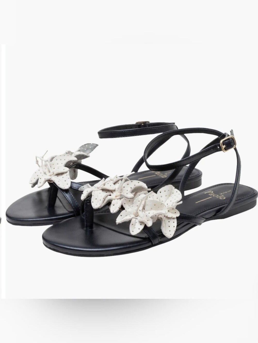 Linae Paolo - Lucia - Leather Floral Ankle Strap Sandal
